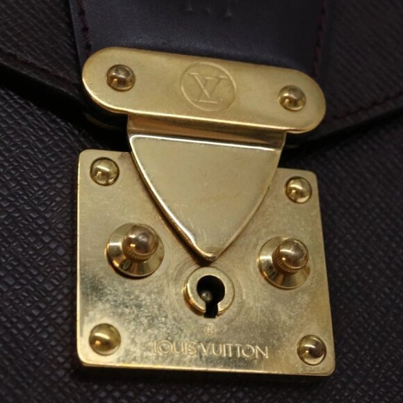 LOUIS VUITTON Taiga Monceau 28 Hand Bag 2way Acajou - Picture 13 of 16